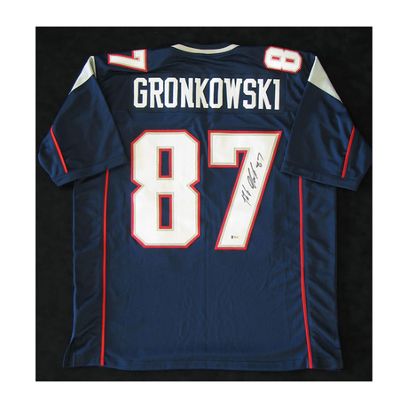 New England Patriots // Signed Jersey // Rob Gronkowski (Unframed)