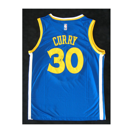 Golden State Warriors // Signed Jersey // Stephen Curry (Unframed)