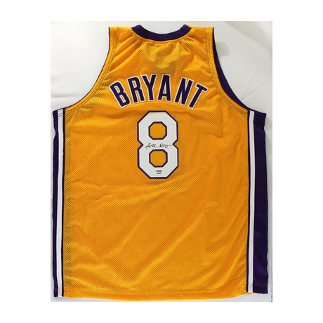 LA Lakers // Signed Yellow Jersey // Kobe Bryant (Unframed)