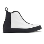 South Lane // Avant Diffuse High-Top Sneaker // Black + White (Euro: 36)