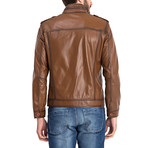 John Leather Jacket // Light Brown (XL)
