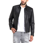 Harrison Leather Jacket // Black (M)