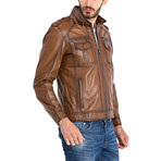 John Leather Jacket // Light Brown (L)