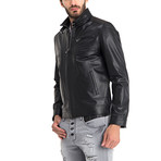 Harrison Leather Jacket // Black (XL)