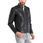 Johncen Leather Jacket // Black (3XL)