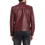 Johncen Leather Jacket // Bordeaux (XL)