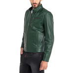 Johncen Leather Jacket // Green (S)