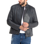 Sebastian Leather Jacket // Gray (L)