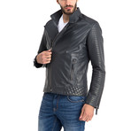 Sebastian Leather Jacket // Gray (XL)
