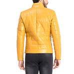 Harold Leather Jacket // Yellow (L)