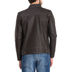 Zeil Leather Jacket // Brown (S)