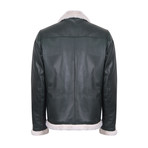 Martinez Leather Jacket // Green (S)
