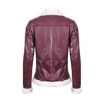 Martinez Leather Jacket // Bordeaux (S)