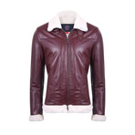 Martinez Leather Jacket // Bordeaux (XL)