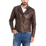 Stan Leather Jacket // Chestnut (L)