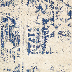 Tribeca Hand-Tufted Microfiber Area Rug // Beige + Blue (4' x 6')