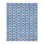 Tribeca Hand-Stitched Cowhide Area Rug // Blue + White (5' x 8')