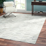 Tribeca Hand-Stitched Cowhide Area Rug // 4685 (5' x 8')