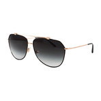 Women's DG2190 Sunglasses // Matte Black + Pink Gold