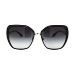 Women's DG2197 Sunglasses // Matte Black + Gold