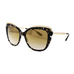 Women's DG4332 Sunglasses // Cube Black Gold