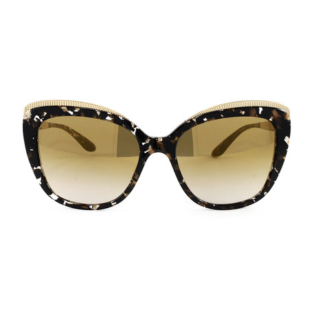 Women's DG4332 Sunglasses // Cube Black Gold