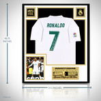 Cristiano Ronaldo // Signed Real Madrid Jersey // Museum Frame (Signed Jersey + Museum Frame)