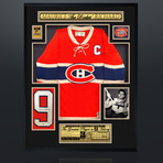 Maurice Richard // Signed Montreal Canadians Vintage Jersey // Museum Frame