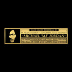 Michael Jordan // Signed Basketball // Custom Museum Display (Signed Basketball Only)