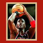 Michael Jordan // Signed Chicago Bulls Black Jersey // Museum Frame (Signed Jersey Only)