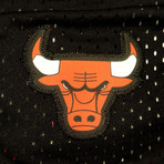 Chicago Bulls // Michael Jordan + Team Signed Chicago Bulls Black Jersey // Museum Frame (Signed Jersey Only)