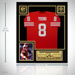 Steve Young // Signed Custom Jersey // Museum Frame (Signed Jersey Only)