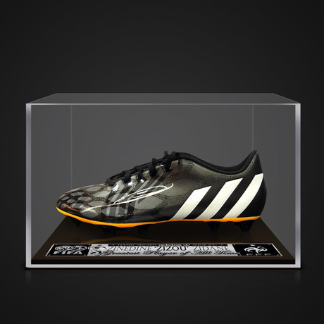 Zinedine Zidane // Signed Soccer Cleat // Custom Museum Display