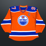 Connor McDavid // Signed Edmonton Oilers Jersey // Museum Frame (Signed Jersey + Museum Frame)