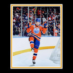 Connor McDavid // Signed Edmonton Oilers Jersey // Museum Frame (Signed Jersey + Museum Frame)
