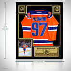 Connor McDavid // Signed Edmonton Oilers Jersey // Museum Frame (Signed Jersey Only)