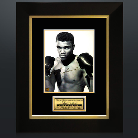 Muhammad Ali Signed Photo // Custom Frame