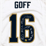 LA Rams // Jared Goff + team signed jersey // custom frame (Signed Jersey Only)
