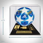 Cristiano Ronaldo Vs Lionel Messi // Dually Signed Soccer Ball // Custom Museum Display (Signed Soccer Ball Only)