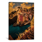 Riomaggiore, Cinque Terre // Enzo Romano (18"W x 26"H x 0.75"D)