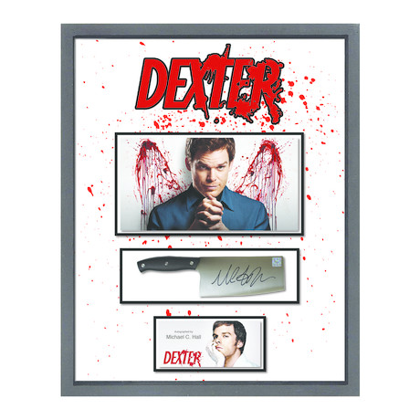 Signed + Framed Knife Collage // Dexter