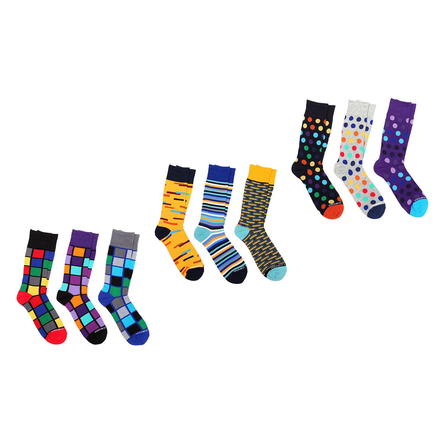 Crew Sock Combo Set // George // 9 Pack - Unsimply Stitched - Touch of ...