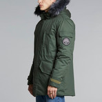 Tethra Mountain Parka Jacket // Forest Green (S)