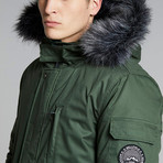 Tethra Mountain Parka Jacket // Forest Green (S)