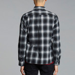 Vallegrande Check Flannel Shirt // Black (S)