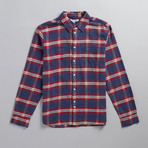 Vallegrande Check Flannel Shirt // Crimson (L)