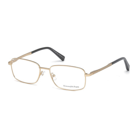 Men's EZ5021-029 Eyeglasses // Matte Gold + Black