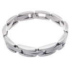 Polished Rectangle Link Bracelet