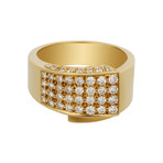 Vintage OJ Perrin 18k Yellow Gold Diamond Ring // Ring Size: 8