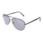 Men's EZ0035 Sunglasses // Shiny Dark Ruthenium + Smoke Mirror